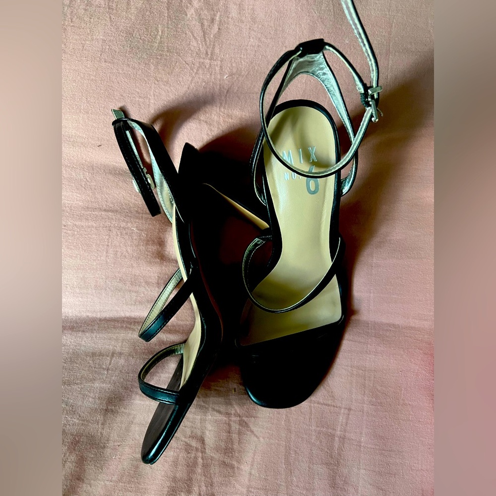 Black Open Toe Heels